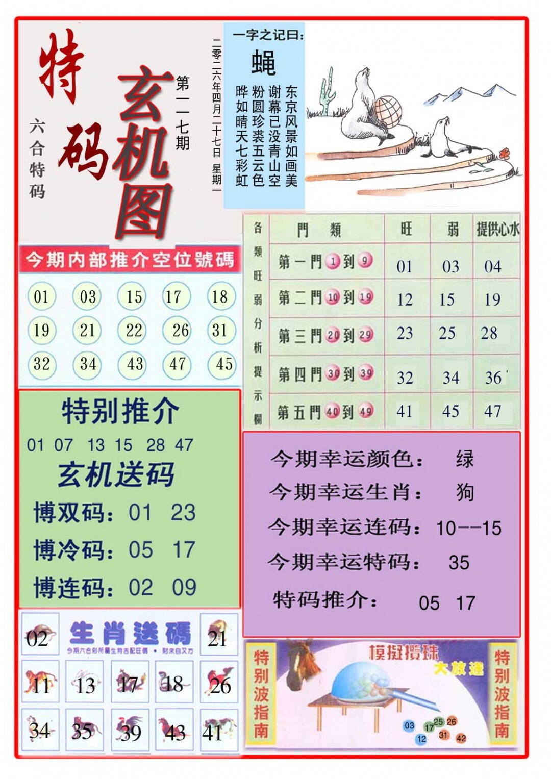 澳彩图库 2026 特码玄机图